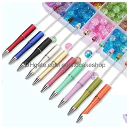 point pens abs plastic beadable pen original bead diy crystal craft trans tool drop droviour school business ind dhraq