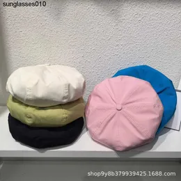 Dolce e carino berretto tinta unita per la primavera e l'estate cappellino da pittore francese cappello nuvola versione coreana