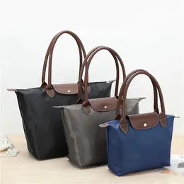 Sacos de noite para senhoras à prova d 'água Oxford saco clássico pano compras tote ombro dobrável bolsa de armazenamento nylon 230519