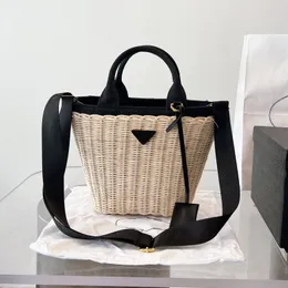 Известный дизайнер, плетеная большая сумка из ротанга, женская соломенная сумка на плечо, соломенная сумка-тоут, ручная соломенная ткань, большая вместимость, пляжные сумки для отдыха, сумки, сумка для покупок