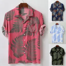 Camisas casuales para hombres Camisas hawaianas de manga corta de verano para hombres Botones sueltos casuales Camisas de verano de moda con estampado colorido 230519