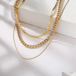 Colares de pendentes 2021 estas camadas de mtilayers para mulheres doces meninas de peixe -peixe forma de colar de ouro colar hollow chai dhtlk