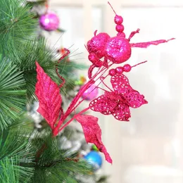 クリスマスの装飾木の装飾品24x14cm中空蝶の花剪定装飾SDG-22