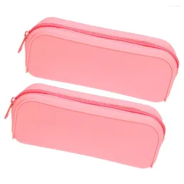 Pz Custodia in silicone Borsa minimalista Materiale scolastico carino Custodie per ragazze Borsa per adulti Estetica Aldult