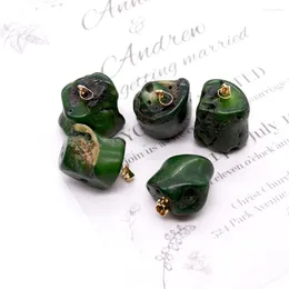 Colares pendentes pingentes de coral verde irregulares Charms de bambu do mar natural para joalheria fabricando brigas de pulseira de colar de reiki acessórios