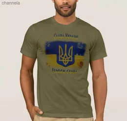 メンズTシャツスラバウクライナ - ウクライナの男性への栄光Tシャツ半袖カジュアル100％コットンシャツサイズS-3XL