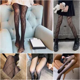 Designer Socks Silk Stockings Hipster tights Silk Women's Underwear Sexy Silk stockings Summer trendy women's High Waist Pantyhose Fashion letter Print below us a9ob#