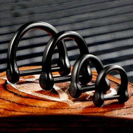 Luxury Titanium Car Keyring Horseshoe Buckle Lightweight Baked Color Keychain for Key Ring Holder EDC Tool Top Quality Best Gift
