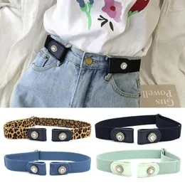 Belts Decoration Unisex Clothes Accessories Stretch Buckless Belt No Buckle Invisible Elastic Waist Lazy