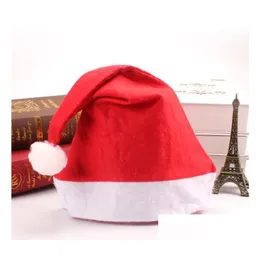 Party Hats Christmas Santa Claus Red And White Cap For Costume Decoration Kids Adt Hat Drop Delivery Home Garden Festive Supplies Dhoml