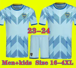 Rozmiary 16-4xl 23 24 Boca Juniors piłkarski koszulka piłkarska villa salvio medina na odległość Varela trzecia żółta mężczyzna Benedetto Salvio Pavon Camisa de Futebol Football Shirt 23 24 fanów