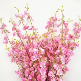 Dekorative Blumenkränze, 1 Stück, Seidenblume, tanzende Orchidee, künstlicher Zweig, gefälscht, für Zuhause, Hochzeit, Dekoration, Innendekoration, Bauernhaus