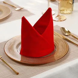 TABLE SERFKIN 10st Servete Polyester Middag med Emmed kanter tvättbart ideal för fester bröllop och middagar