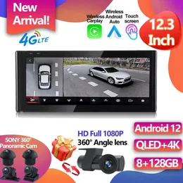 Для Audi A3 8V 2012 - 2020 10.25 "Android12 Мультимедийный автомобильный стерео -стерео радио -автозаправочный монитор GPS Carplay Player Bt Wifi+4G IPS -3