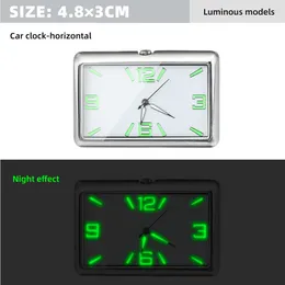 Araç Araba Dahili Stick-On Kuvars Saat Mini Işık Otomatik Gösterge Saat Gösterge Tablosu Saati Araç Aksesuarları Stil İçin Otomatik Süsleme