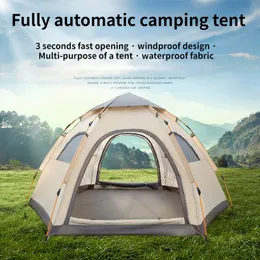 Палатки и укрытия 6person Tent Camping Folding Outdoor Полностью автоматическая скорость открытая дождь.