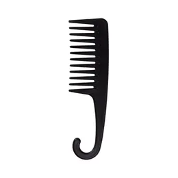 New wide tooth curved hook comb plastic large tooth comb can hook large wave curling hair perm comb dh97666