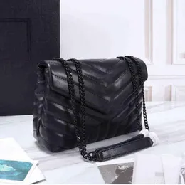 Top Quality Designer bag LOULOU Y-shape Qualited Chain Bag Large Shoulder Clutch Bags Purses Genuine Leather Grosgrain Message Handbags Wallet ysly cross body