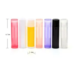 Recipientes de brilho labial 5G PP BPA Free Tubos de brilho labial vazio Tubos de gloss coloridos Múltipla cor para escolher a qualidade superior