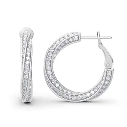 Huggie AK47 Real Moissanite kolczyki 100% 925 Srebrne kolczyki dla kobiet Wedding Wedding Sparling Biżuteria Prezenty Kreatywne