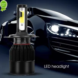 New 2PC 12V C6 Car LED Headlight Bulbs H4/9003/HB2 72W 10000LM 6500K IP65 Waterproof H4 Auto Mini Head Lamp COB Fog Light