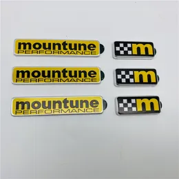 Yellow M Badge Emblem Label Bar For Ford Fiesta Mountune Performance Flag Logo Car Styling Refitting ST Upgrade Trunk Sticker