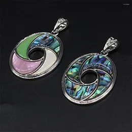 Colares pendentes de abalone de abalone natura