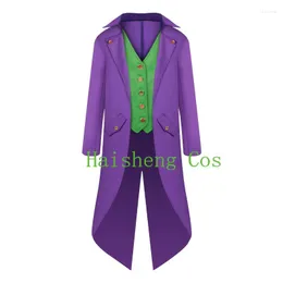 Men's Suits Kids Tailcoat Tuxedo Gothic Medieval Retro Clothing Kid Children Fairy Costume 1920s Coat Uniform Blue Purple Boys Girls Tuxedos