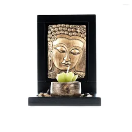 Ljushållare Thailand Buddha Candleholder Lotus Holder Heminredning Decoration Candler Crafts Candlestick Buddhist Mood Adsmenment