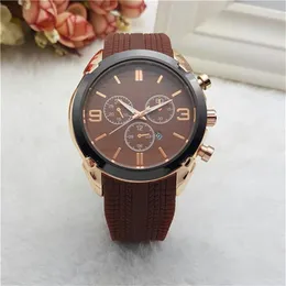 Mens Watches Silicone Relogio Masculino 45mm Military Sport Style Large Fashion Black Dial Unique Big Clock Luxury Wristwatch239Z