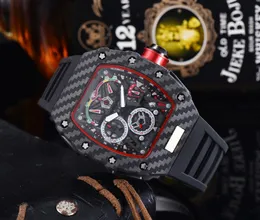 2023 New Watch Men's Leisure Diamond Watches Gold Steel Case Silicone Quartz Wristwatch Strap Male Relogio Masculino RI33