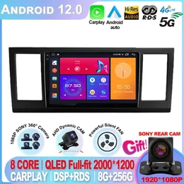 Bilradio för VW Volkswagen Caravelle 6 T6 2015 2016 2017 2018 2019 2020 Android GPS Navigation CarPlay 2 Din Autoradio WiFi 4G-3