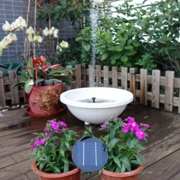 ガーデンデコレーションソーラーパワーフローティングポンドファウンテンブラシレスウォーターポンプスプレープレー装飾Fuente de Agua