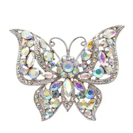 Cindy xiang strass strass Butterfly broche de inverno pino de inseto jóias de moda de moda 2 cores disponíveis de alta qualidade