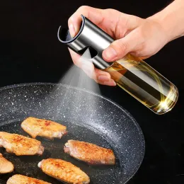 100ML Olive Oil Sprayerl, Stainless Steel Spray Bottle Spray, Kitchen Cooking Oil Spray, Glass Oil Can