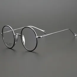 Okulary przeciwsłoneczne komputer przeciw niebieskie promienie optyczne okulary czyste tytan ultralight Kobiety okrągłe okulary światło blokowanie szklanki szklanki mensunglass