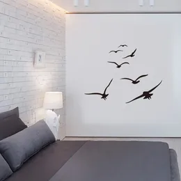 ملصقات الحائط Honc قطيع من Seabirds غرفة المعيشة غرفة نوم المنزل الخلفية ديي ديكور جدارية