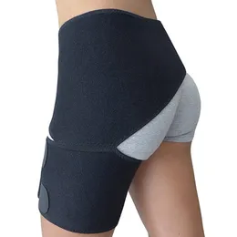 Fornitura di cure per l'anca Tutore per l'inguine Supporto per la coscia Cintura avvolgente per compressione Sport regolabile Proteggi per muscoli tendine del ginocchio Articolazioni Bodybuilding Donna Uomo 230520