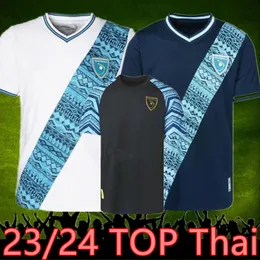 2023 Guatemala Soccer Jerseys National Team Mens Football Shirts 23 24 Lom Ceballos Peleg Oscar Santis Home White Away Blue Jersey volwassen uniformen