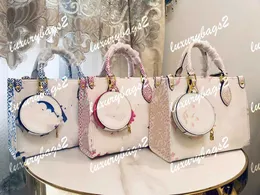 M59865 ONTHEGO Tote Bag Designer Purses 25cm Fashion Messenger Bags Woman 3 Colors Ladies Handbags Varumärke Kvinnor Totes