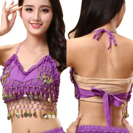 Сцена Wear 1pc Sexy Belly Dance Bra Bra Hip Scarf wrap raft raft raft sequined beaded top top costume festival festival club party fringe