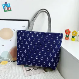 Bolsas de cintura Moda Dobring Mulheres Bolsa de tamanho grande Tote senhoras Casual Flower Printing Canvas Graffiti Bolsa de ombro Bolsa feminina 230520