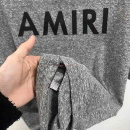 Designer Fashion Clothing Amires Tees Am Tshirt Amies Style 17ss Bamboo Knot Cotton Gray Short Sleeved High Street Island Country Og Veteran Player Unisex Top Luxury