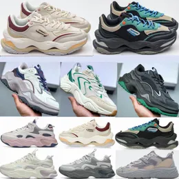 Tênis de corrida feminino Italia Feila Stack Fusion Cheese Low Conch DX Branco Win Vermelho Amarelo Bianco 2 Plataforma Retro Daddy Shoe Thick Bank Preto Verde Cáqui Mars GYM Sneaker