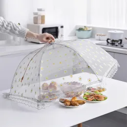 Food Dust Cover, Foldable Food Protecting Tent, Umbrella Shape Food Cover