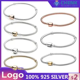 Pulseira S925 Sterling Silver Bracelet com temperamento clássico Simples Jewelry Enviar Girls Birthday Holiday Gifts