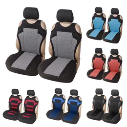 쿠션 Autoyouth 2pcs Universal Car Front Seat Cover Mesh 스폰지 인테리어 액세서리 T 셔츠 Cartruckvan AA230520 용 셔츠 디자인