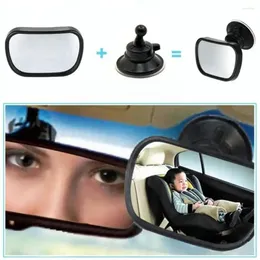 Acessórios de interiores 2 em 1 mini carro de segurança Back Back Sat Baby Mirror espelho ajustável estilo de carro traseiro convexo Monitor Kid Adjus L8L1