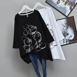 Damskie tshirt w dużych rozmiarach ubranie luźne elastyczne komfort thirt lady lato duże duże dodanie topów swobodne ponadwymiarowe kobieta p230520