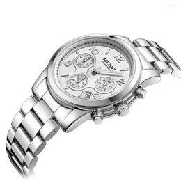 ساعة معصم Megir Luxus Quarz Frauen Uhren Relogio Feminino Mode Sport Damen Liebhaber Uhr Top Marke Chronograph Armbanduhr 2057
